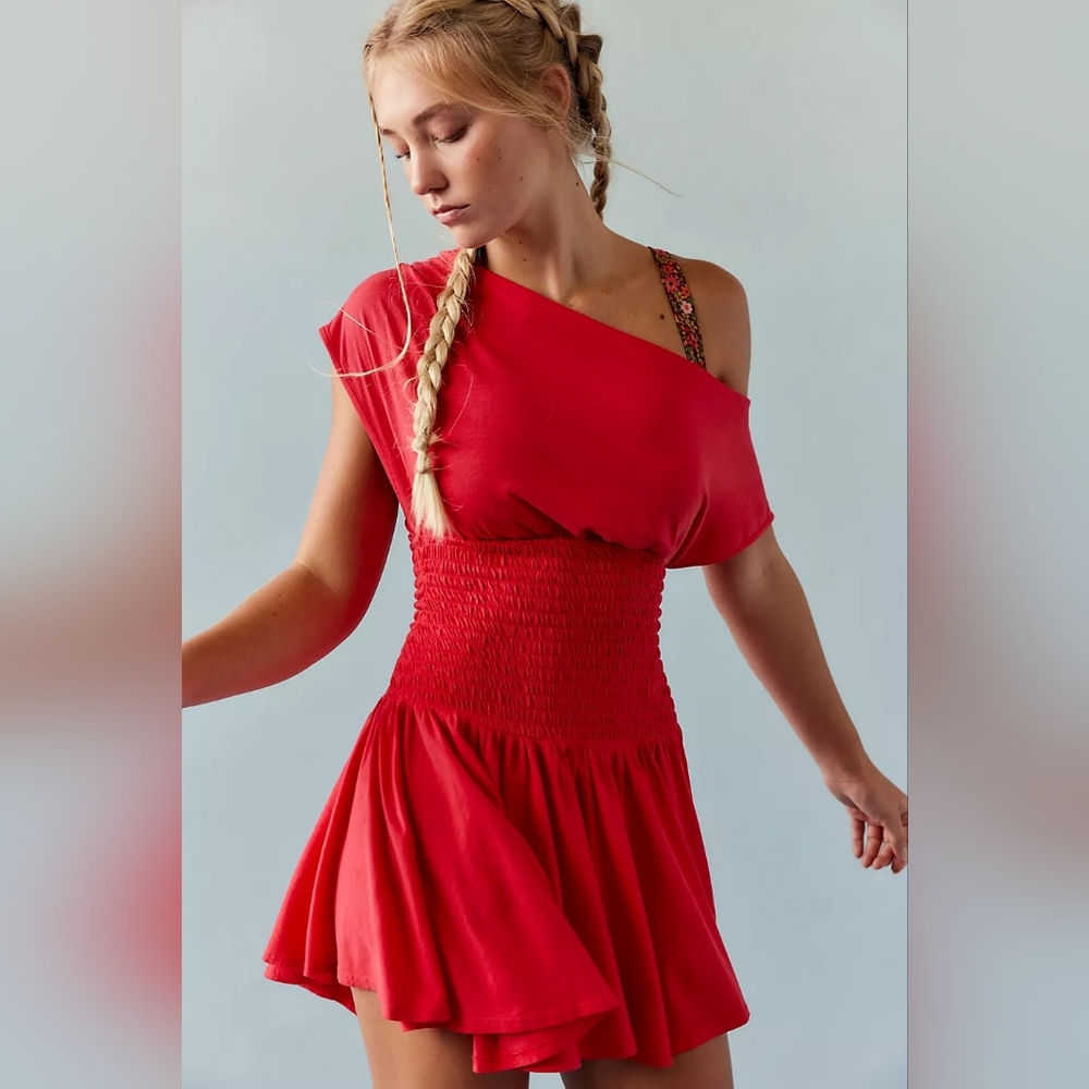 Brand New Free People Scorching Hot Mini Dress In L